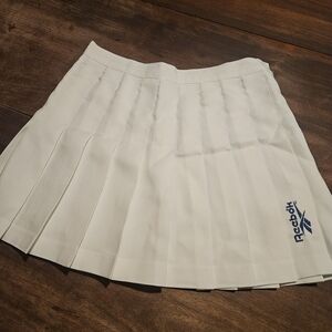 Reebok Women's White TennidSkirt Vintage Pleated